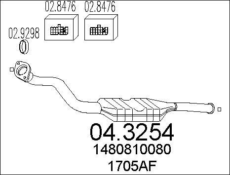 MTS 04.3254 - Catalizzatore autozon.pro