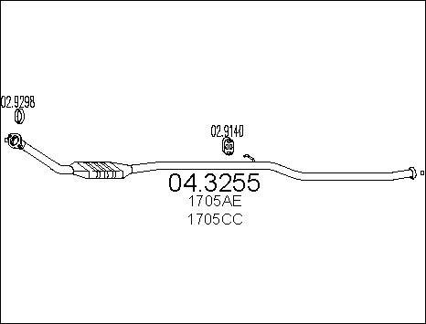 MTS 04.3255 - Catalizzatore autozon.pro