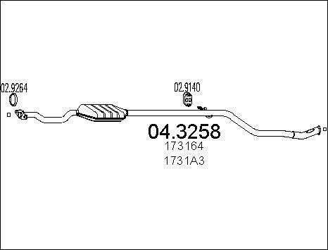 MTS 04.3258 - Catalizzatore autozon.pro