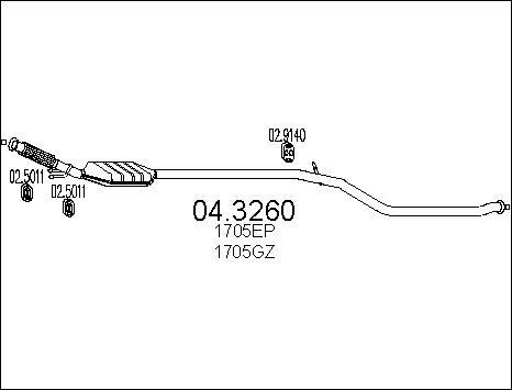 MTS 04.3260 - Catalizzatore autozon.pro