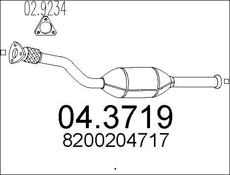 MTS 04.3719 - Catalizzatore autozon.pro