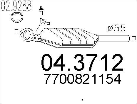 MTS 04.3712 - Catalizzatore autozon.pro