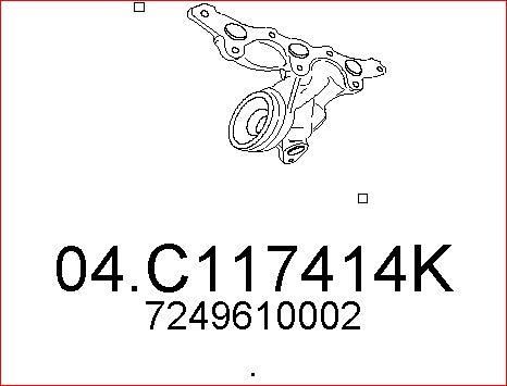 MTS 04.C117414K - Tubo gas scarico autozon.pro