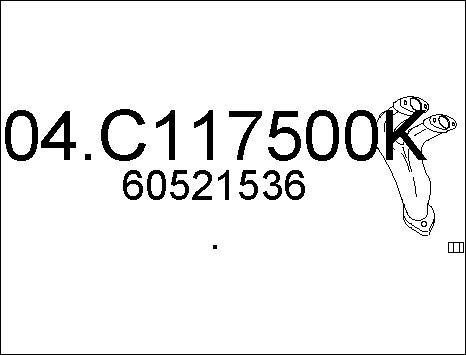 MTS 04.C117500K - Tubo gas scarico autozon.pro