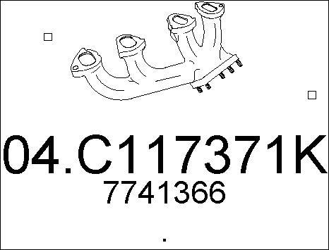 MTS 04.C117371K - Tubo gas scarico autozon.pro