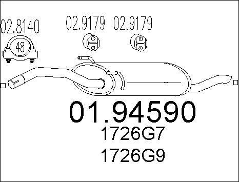 MTS 01.94590 - Silenziatore posteriore autozon.pro