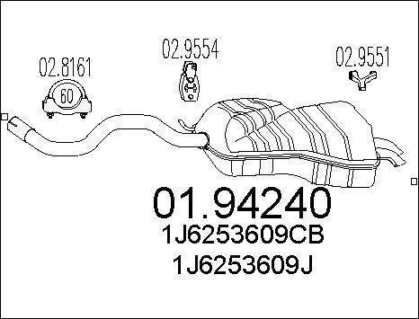 MTS 01.94240 - Silenziatore posteriore autozon.pro