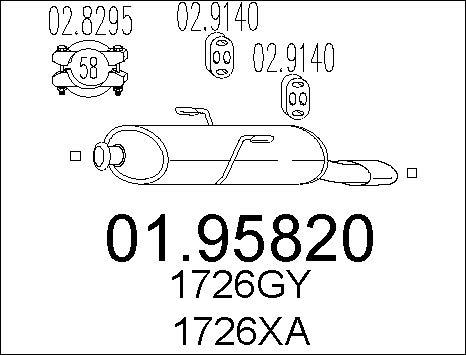 MTS 01.95820 - Silenziatore posteriore autozon.pro