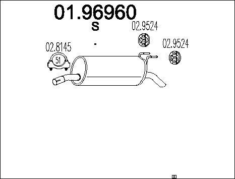 MTS 01.96960 - Silenziatore posteriore autozon.pro