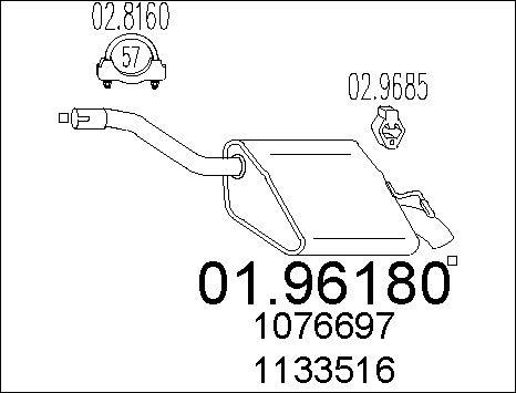 MTS 01.96180 - Silenziatore posteriore autozon.pro