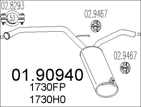 MTS 01.90940 - Silenziatore posteriore autozon.pro