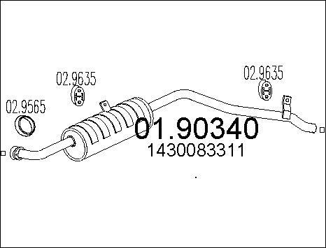 MTS 01.90340 - Silenziatore posteriore autozon.pro