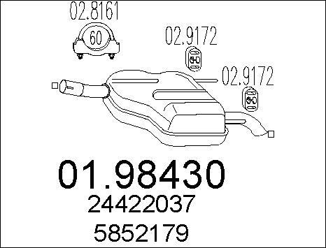 MTS 01.98430 - Silenziatore posteriore autozon.pro