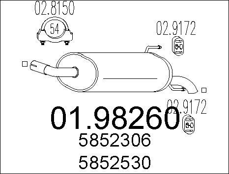 MTS 01.98260 - Silenziatore posteriore autozon.pro