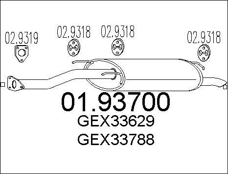 MTS 01.93700 - Silenziatore posteriore autozon.pro