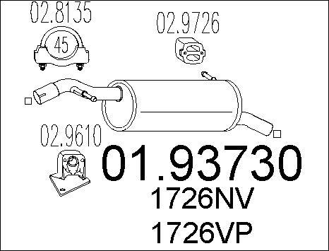 MTS 01.93730 - Silenziatore posteriore autozon.pro