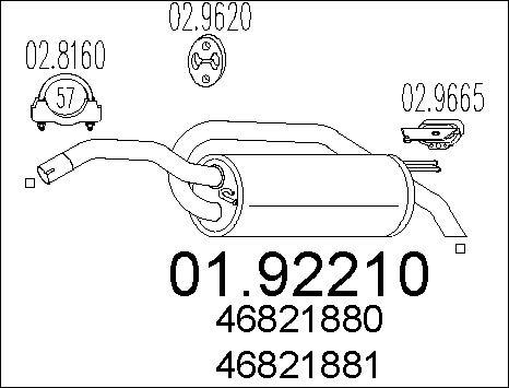 MTS 01.92210 - Silenziatore posteriore autozon.pro