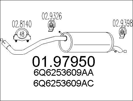 MTS 01.97950 - Silenziatore posteriore autozon.pro