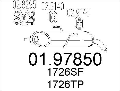 MTS 01.97850 - Silenziatore posteriore autozon.pro