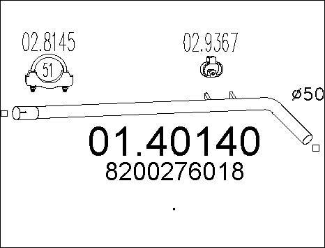 MTS 01.40140 - Tubo gas scarico autozon.pro