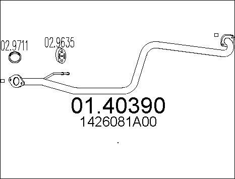 MTS 01.40390 - Tubo gas scarico autozon.pro