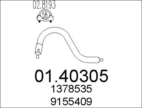 MTS 01.40305 - Tubo gas scarico autozon.pro