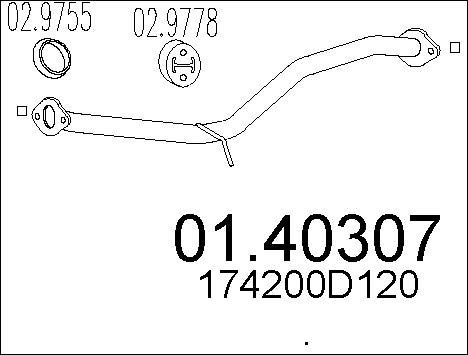 MTS 01.40307 - Tubo gas scarico autozon.pro