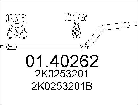 MTS 01.40262 - Tubo gas scarico autozon.pro