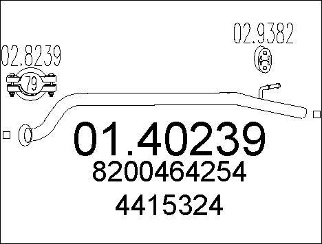 MTS 01.40239 - Tubo gas scarico autozon.pro