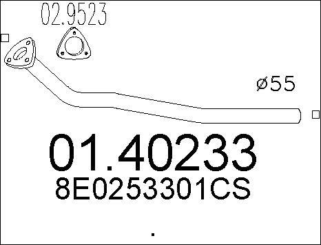 MTS 01.40233 - Tubo gas scarico autozon.pro