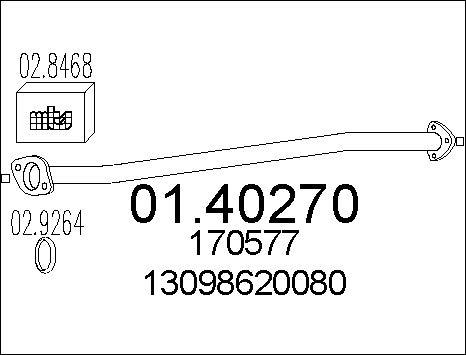 MTS 01.40270 - Tubo gas scarico autozon.pro