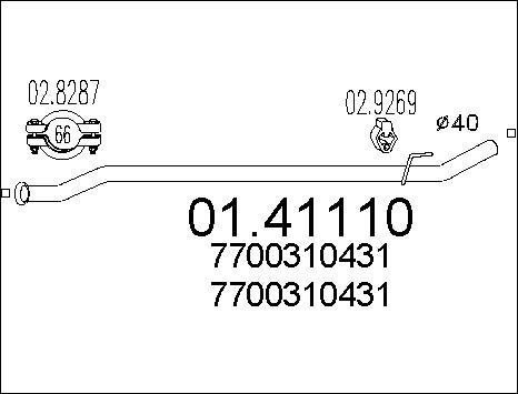 MTS 01.41110 - Tubo gas scarico autozon.pro