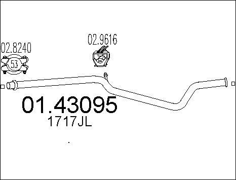 MTS 01.43095 - Tubo gas scarico autozon.pro