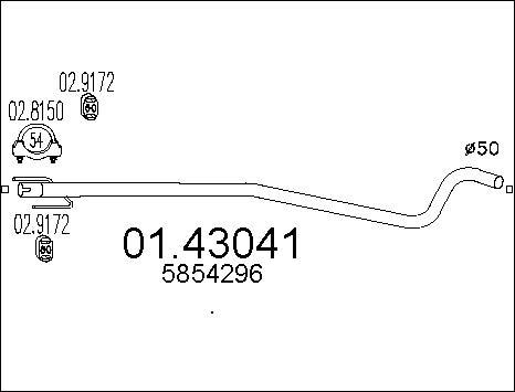 MTS 01.43041 - Tubo gas scarico autozon.pro