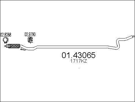 MTS 01.43065 - Tubo gas scarico autozon.pro