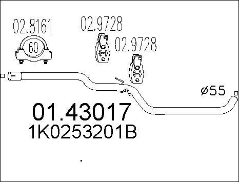 MTS 01.43017 - Tubo gas scarico autozon.pro