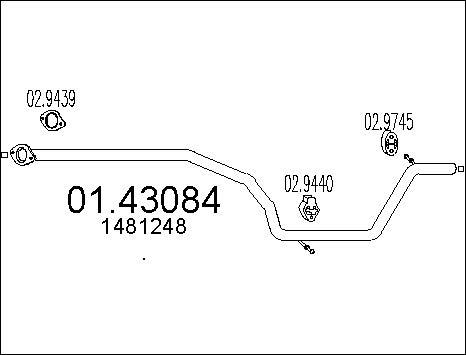 MTS 01.43084 - Tubo gas scarico autozon.pro