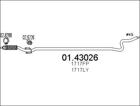 MTS 01.43026 - Tubo gas scarico autozon.pro