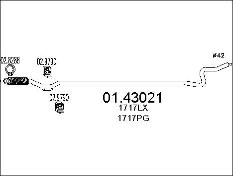 MTS 01.43021 - Tubo gas scarico autozon.pro