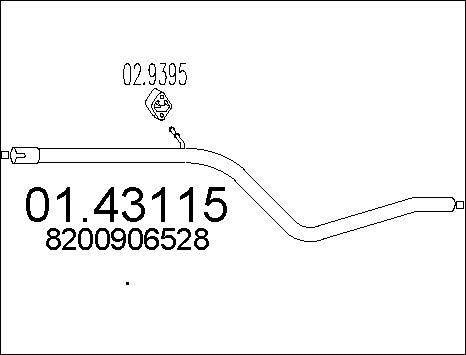 MTS 01.43115 - Tubo gas scarico autozon.pro