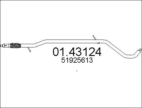 MTS 01.43124 - Tubo gas scarico autozon.pro