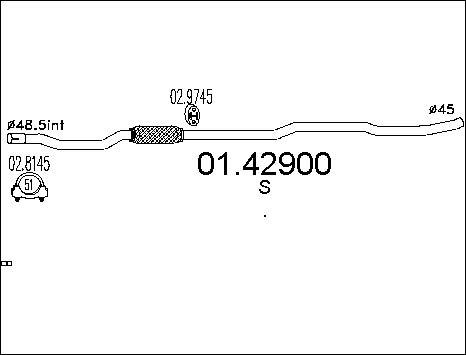 MTS 01.42900 - Tubo gas scarico autozon.pro