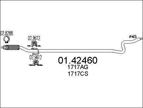 MTS 01.42460 - Tubo gas scarico autozon.pro