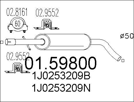 MTS 01.59800 - Silenziatore centrale autozon.pro