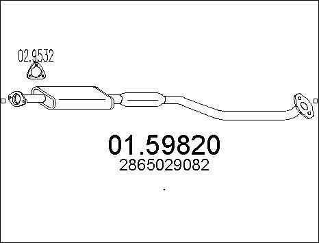 MTS 01.59820 - Silenziatore centrale autozon.pro