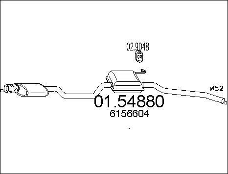 MTS 01.54880 - Silenziatore centrale autozon.pro