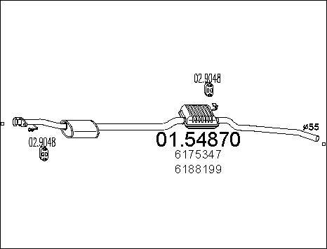 MTS 01.54870 - Silenziatore centrale autozon.pro