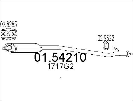 MTS 01.54210 - Silenziatore centrale autozon.pro