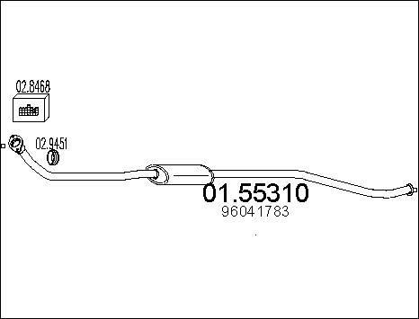 MTS 01.55310 - Silenziatore centrale autozon.pro