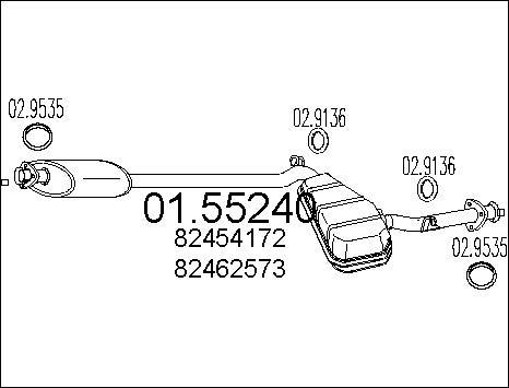MTS 01.55240 - Silenziatore centrale autozon.pro